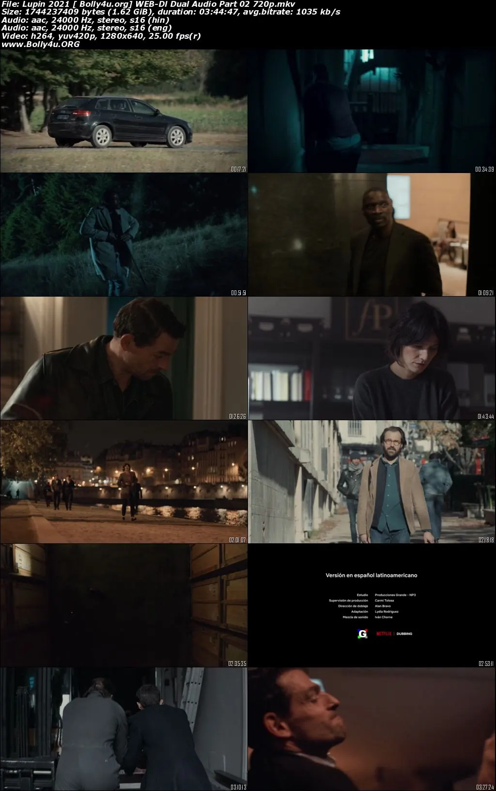 Lupin 2021 WEB-DL 1.6Gb Hindi Dual Audio S01 Part 02 Download 720p