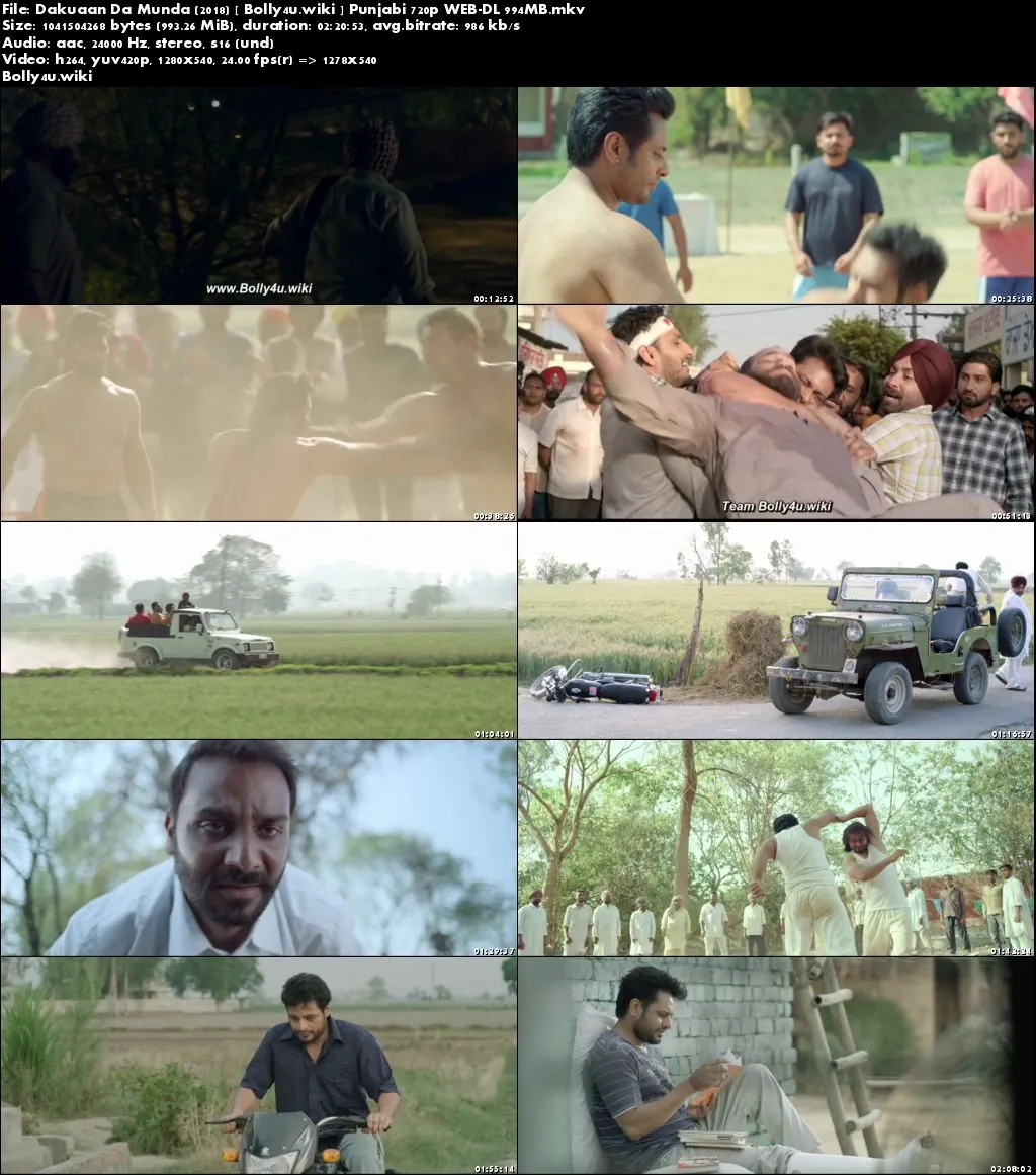Dakuaan Da Munda 2018 HDRip 400Mb Punjabi 480p Download