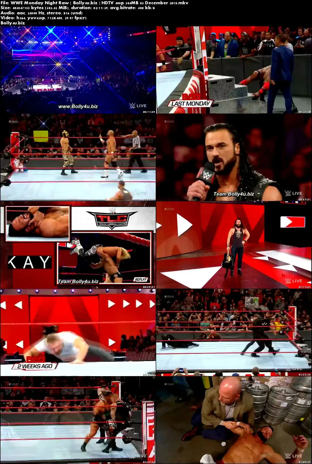 WWE Monday Night Raw HDTV 480p 350MB 03 December 2018 Download WWE Monday Night Raw HDTV 480p 350MB 03 December 2018 Download