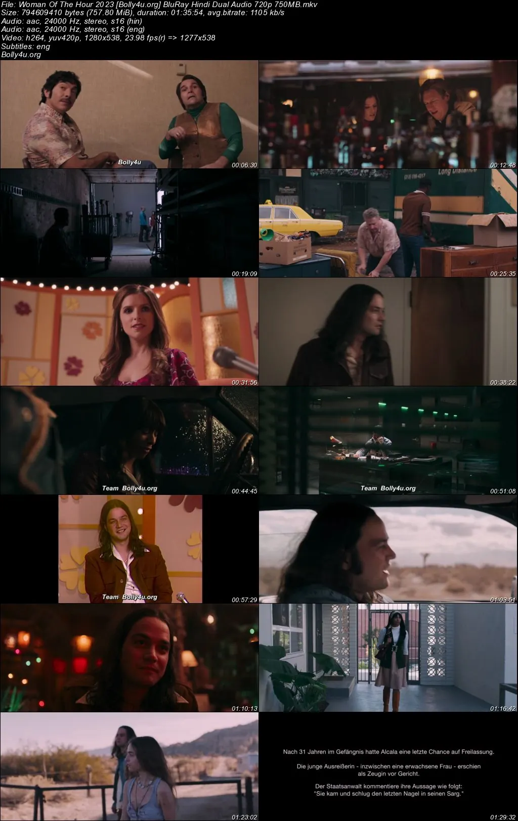 Woman Of The Hour 2023 BluRay Hindi Dual Audio ORG Full Movie Download 1080p  720p  480p