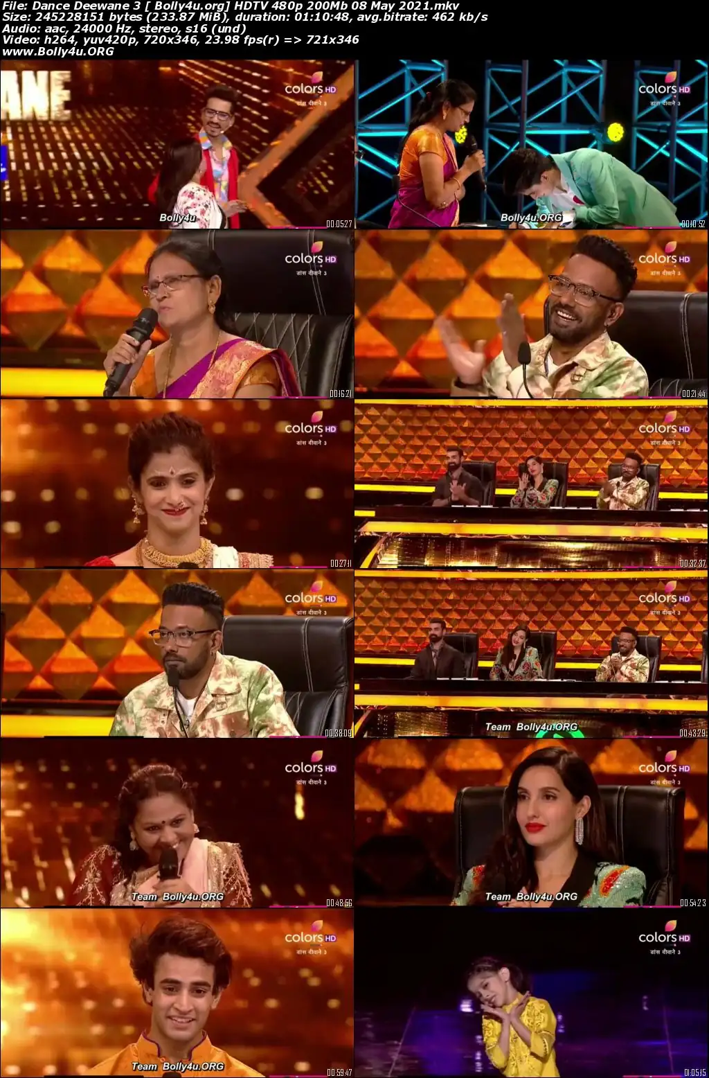 Dance Deewane 3 HDTV 480p 200Mb 08 May 2021 Download