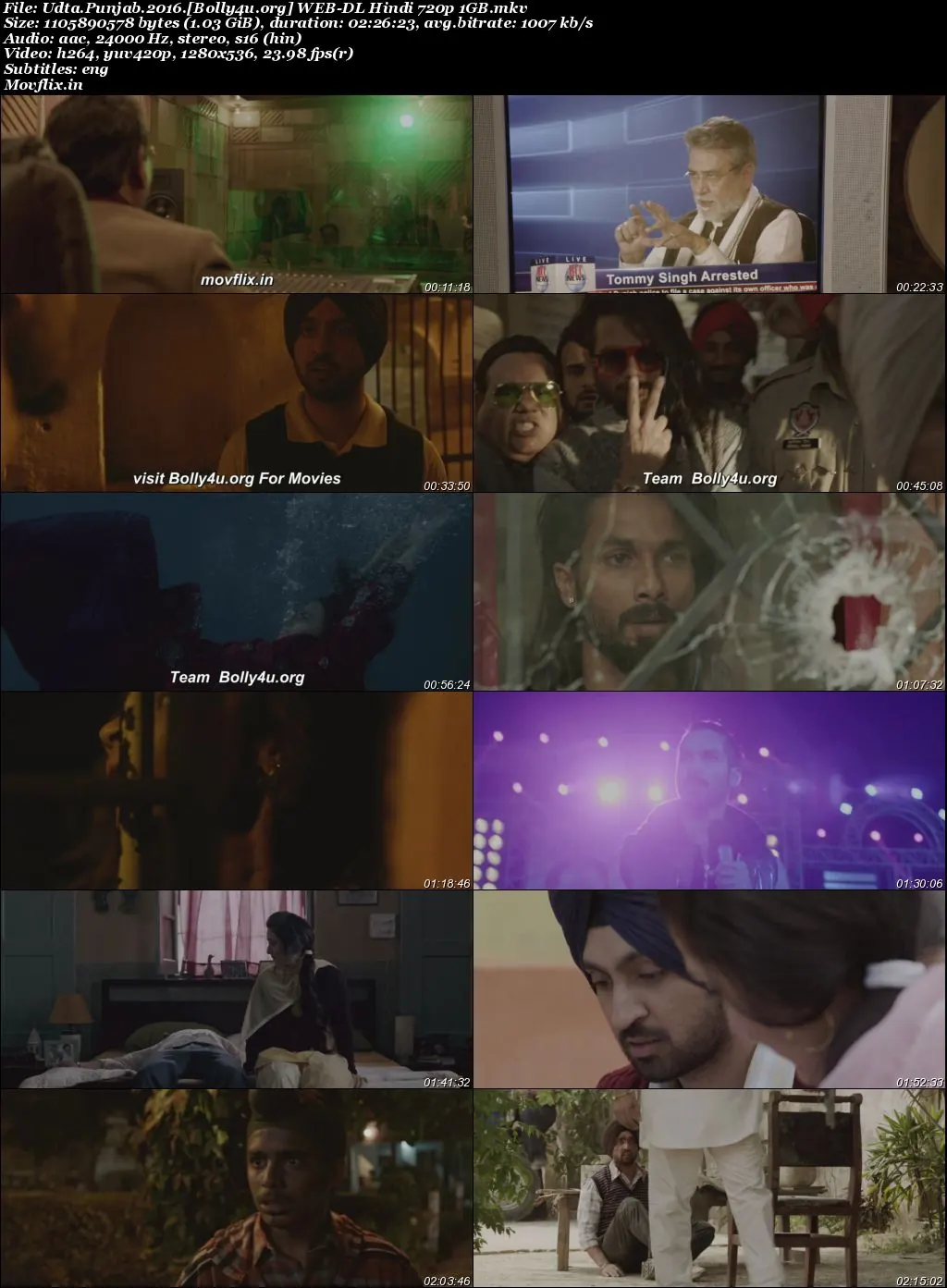 Udta Punjab 2016 WEB-DL Hindi Full Movie Download 1080p  720p  480p
