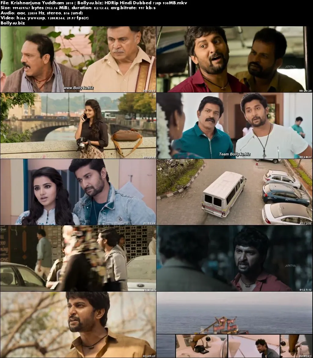 Krishnarjuna Yuddham 2018 HDRip 350MB Hindi Dubbed 480p Watch Online Full Movie Download bolly4u
