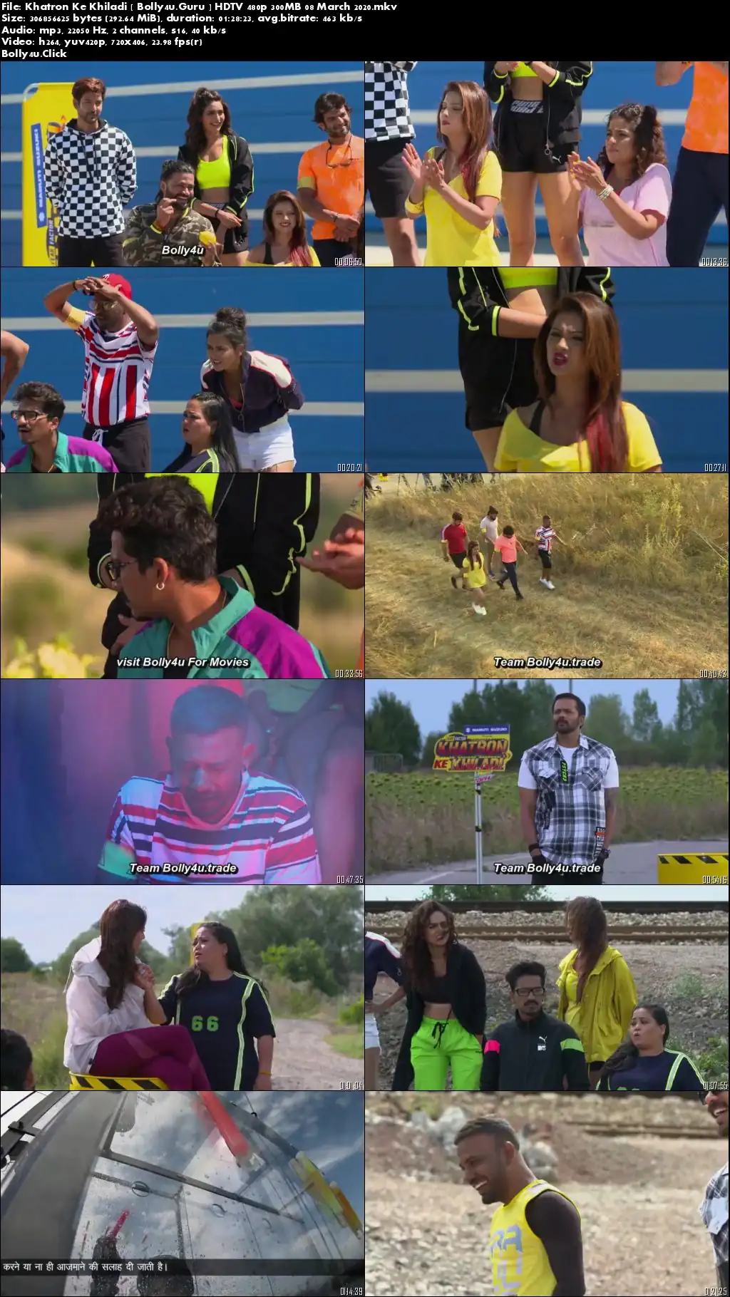 Khatron Ke Khiladi HDTV 480p 300MB 08 March 2020 Download