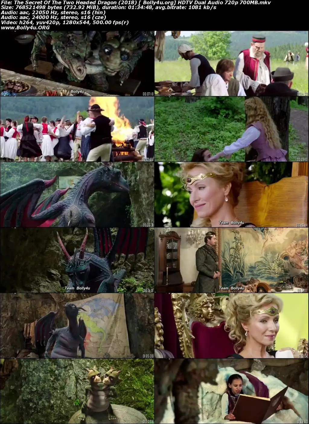 The Secret Of The Two Headed Dragon 2018 HDTV 300MB Hindi Dual Audio 480p Download