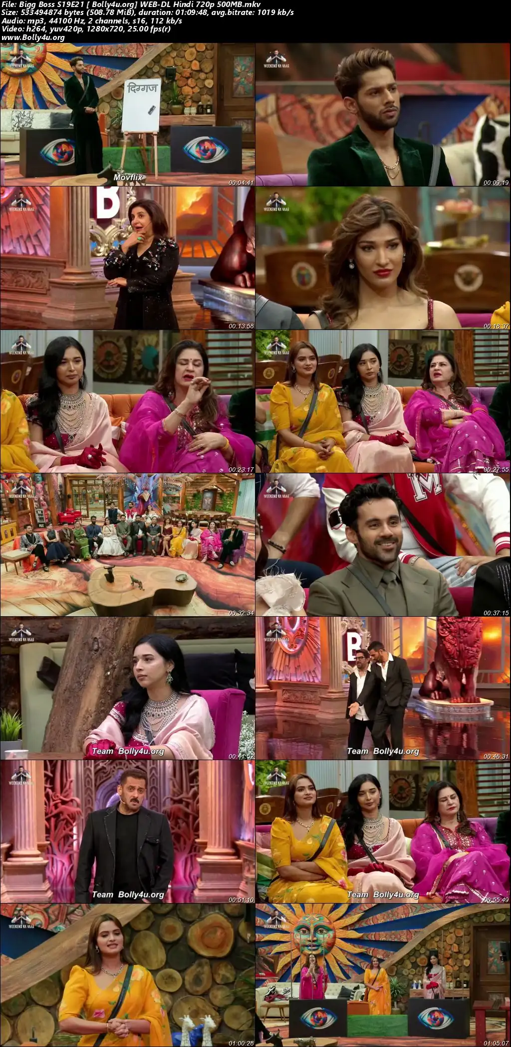 Bigg Boss 2025 WEB-DL Hindi S19EP21 Download 720p  480p