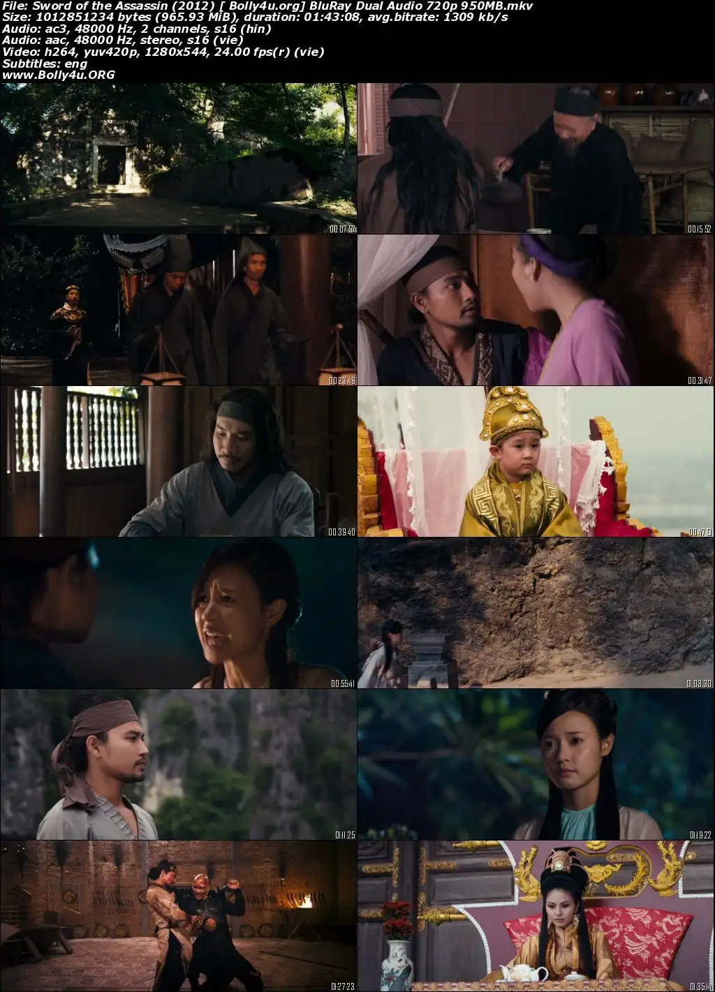 Sword of the Assassin 2012 BluRay 950MB Hindi Dual Audio 720p Download