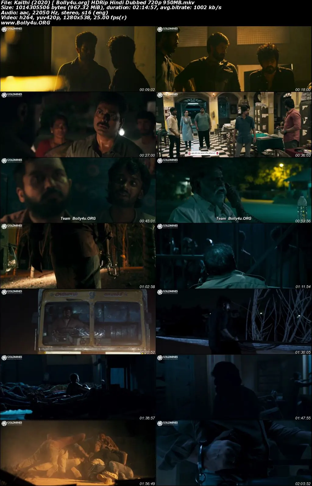 Kaithi 2020 HDRip 400Mb Hindi Dubbed Movie Download 480p