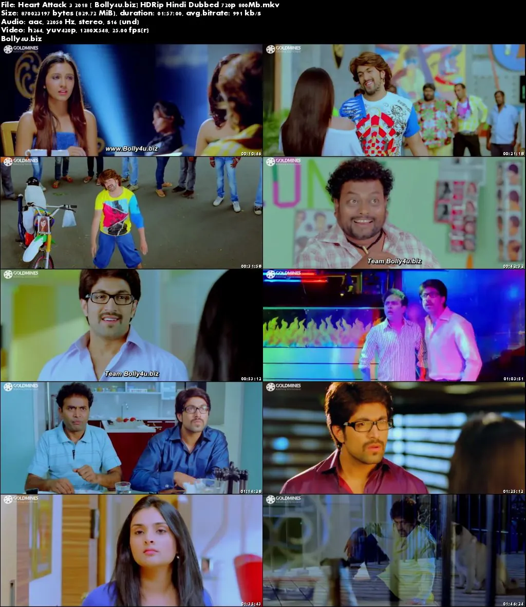 Heart Attack 3 2018 HDRip 350Mb Full Hindi Dubbed Movie Download 480p
