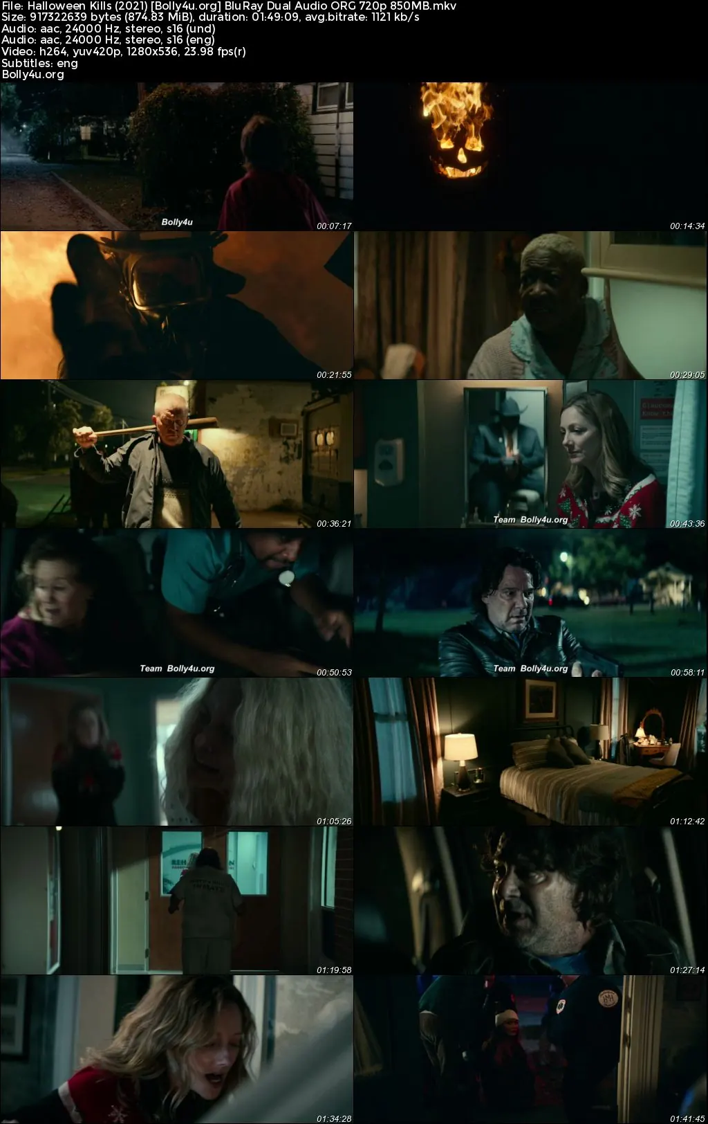 Halloween Kills 2021 BluRay Hindi Dual Audio ORG Full Movie Download 1080p  720p  480p