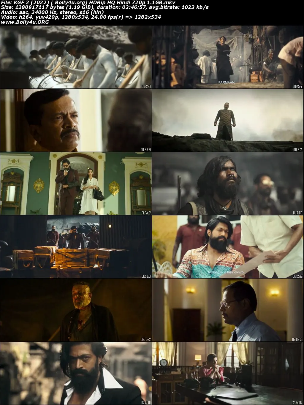 KGF Chapter 2 2022 HDRip Hindi Clean Movie 720p 480p Download