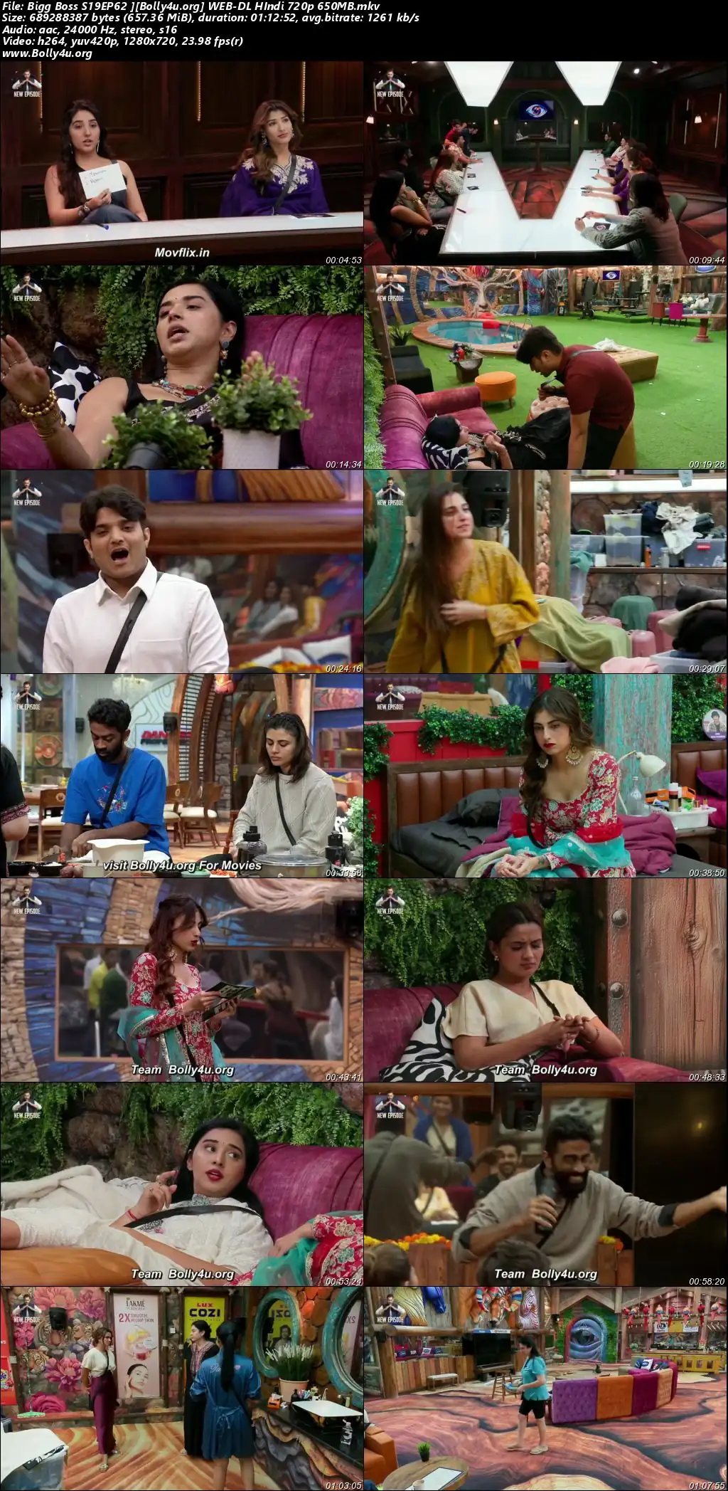 Bigg Boss 2025 WEB-DL Hindi S19EP62 Download 720p  480p