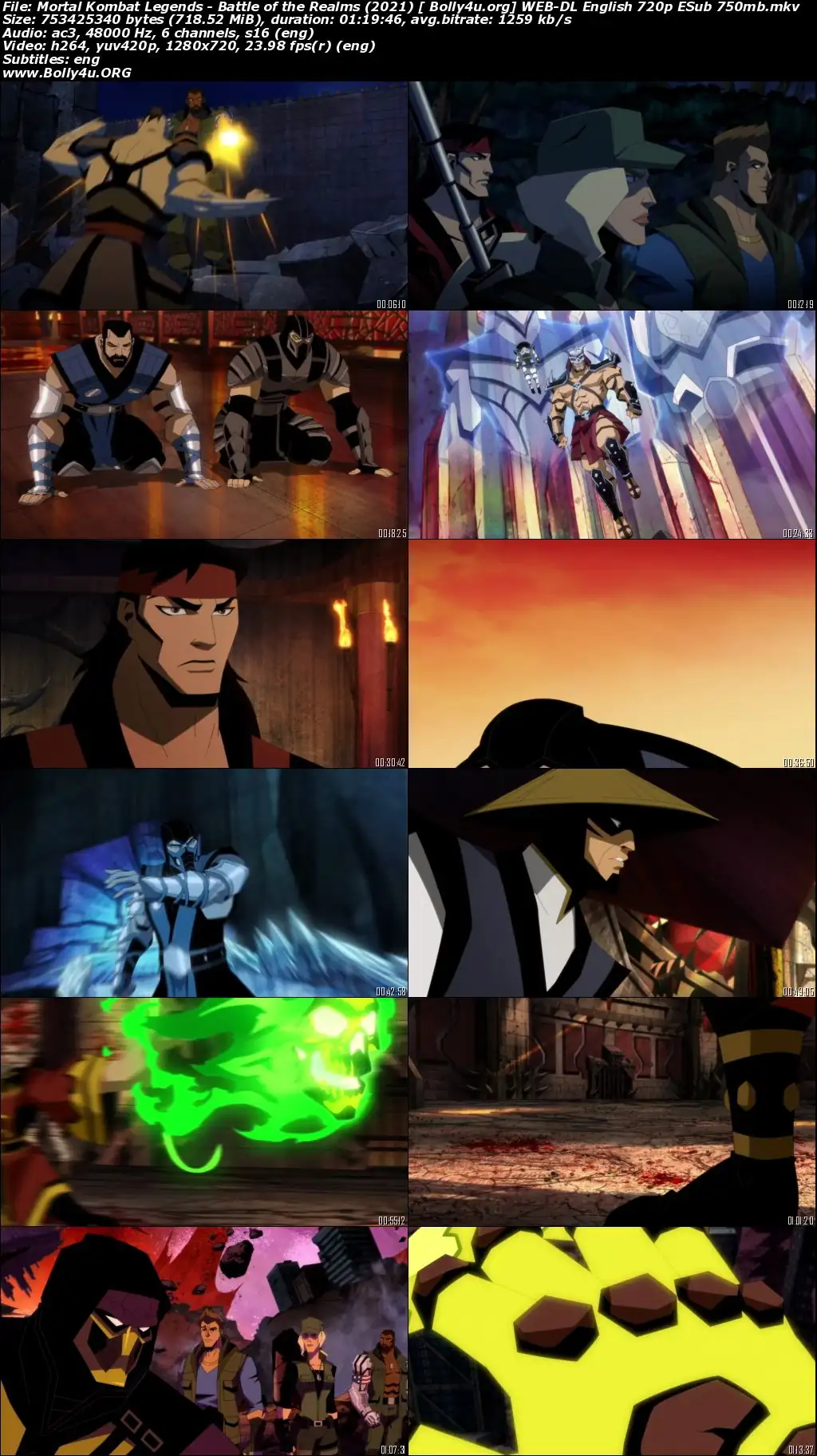 Mortal Kombat Legends Battle of the Realms 2021 WEB-DL 300MB English 480p ESub Download