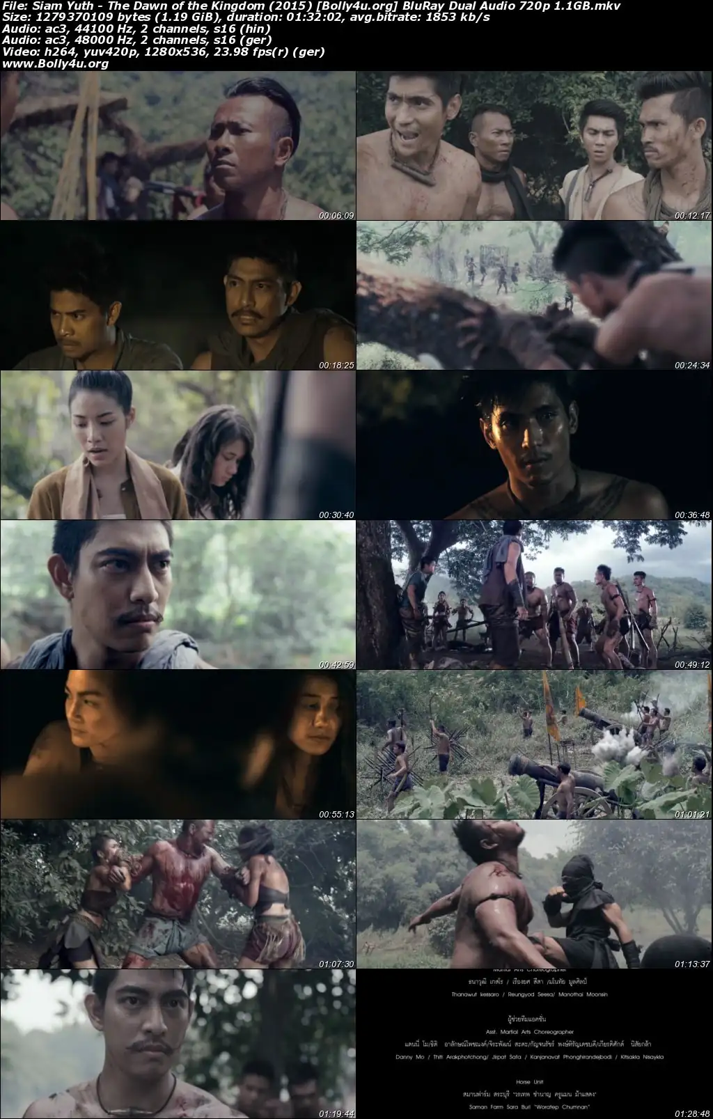 Siam Yuth The Dawn of the Kingdom 2015 BluRay Hindi Dual Audio Full Movie Download 720p  480p