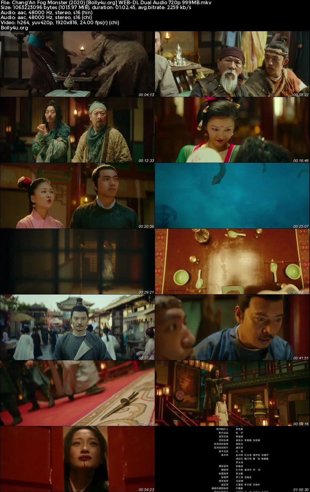 Chang'An Fog Monster 2020 WEB-DL Hindi Dual Audio Full Movie Download 720p  480p