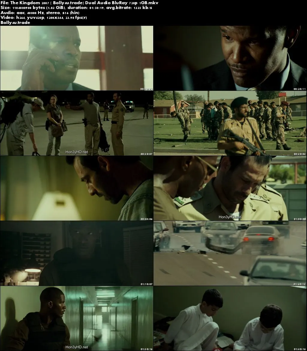 The Kingdom 2007 BluRay 350MB Hindi Dual Audio 480p Download