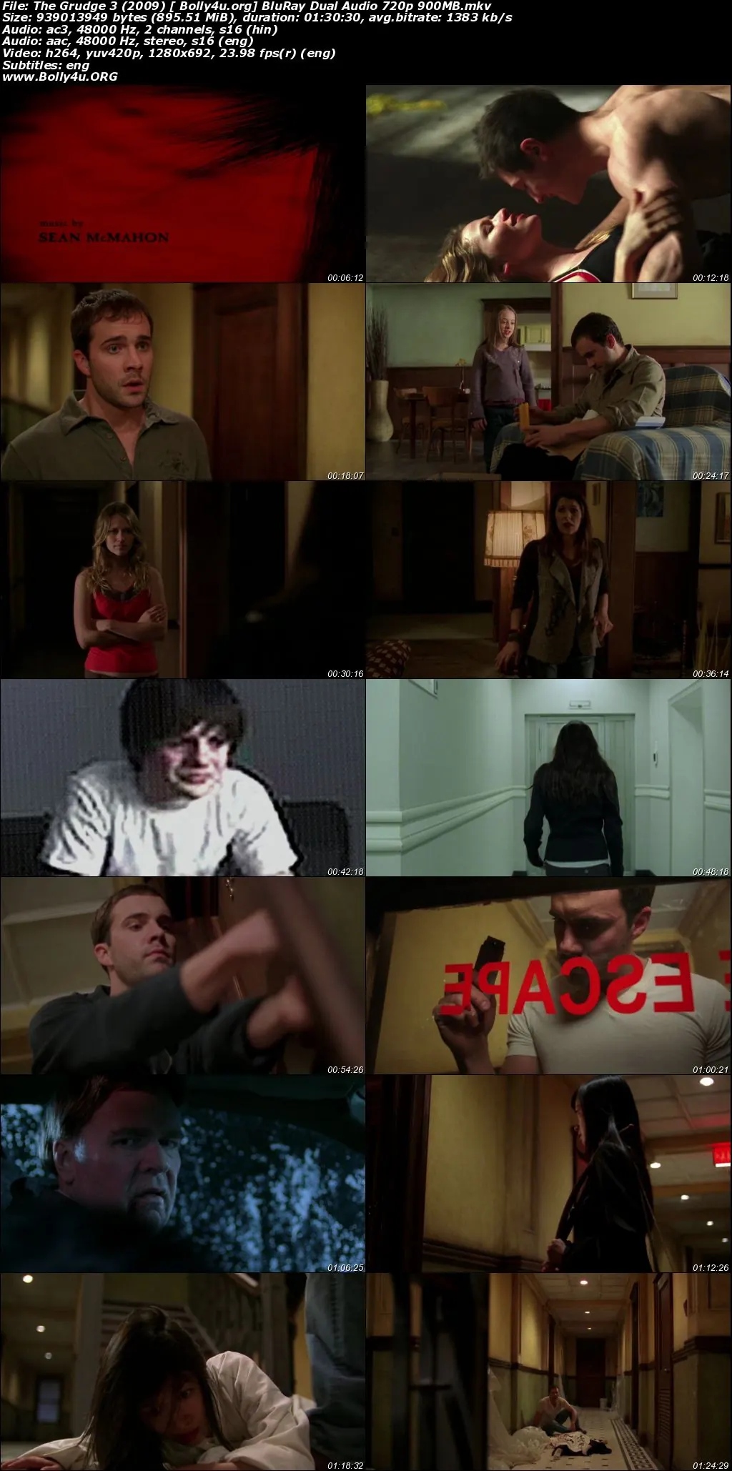 The Grudge 3 2009 BluRay 300Mb Hindi Dual Audio 480p Download