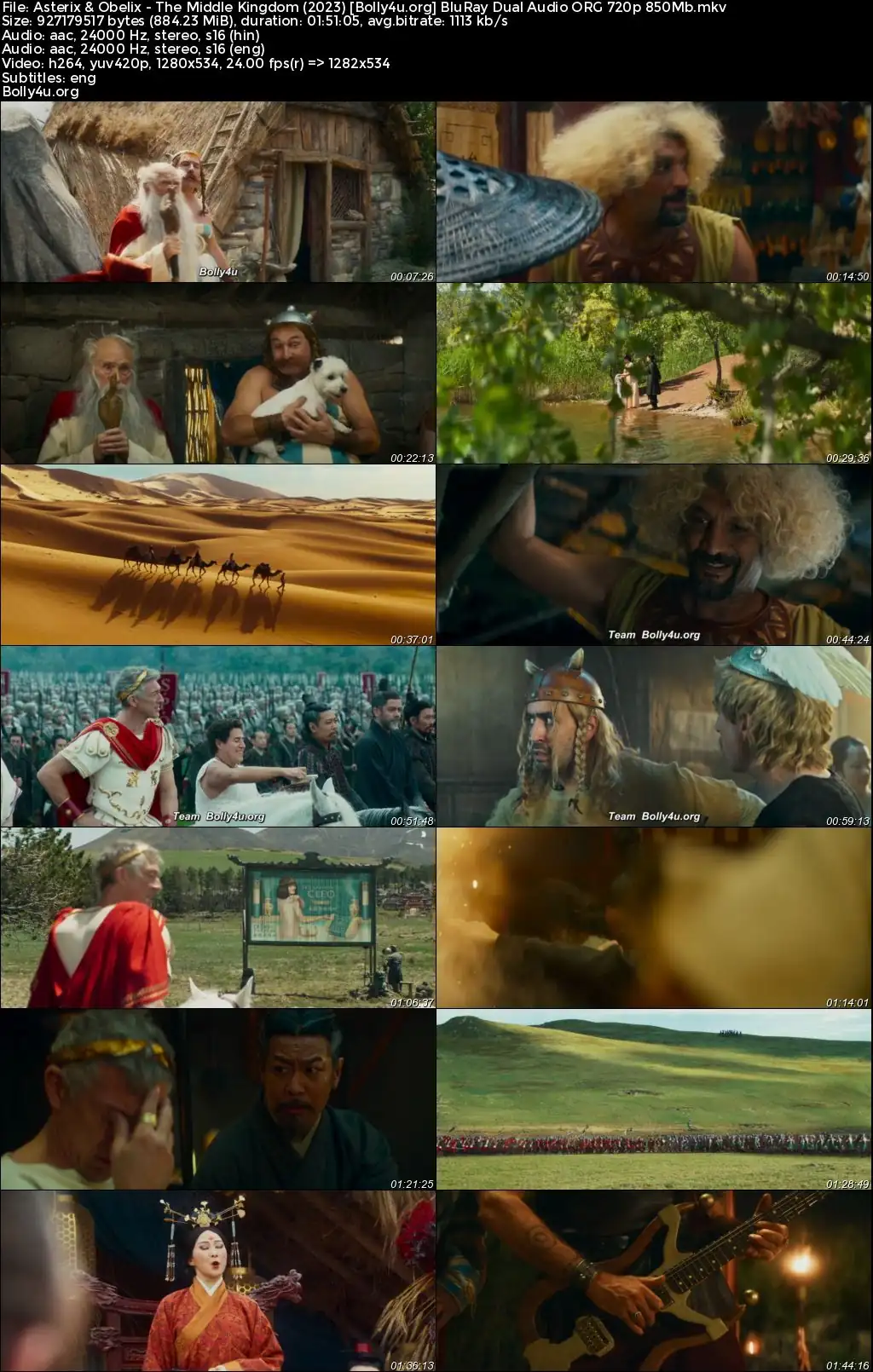 Asterix and Obelix The Middle Kingdom 2023 WEB-DL Hindi Dual Audio ORG Full Movie Download 1080p  720p  480p