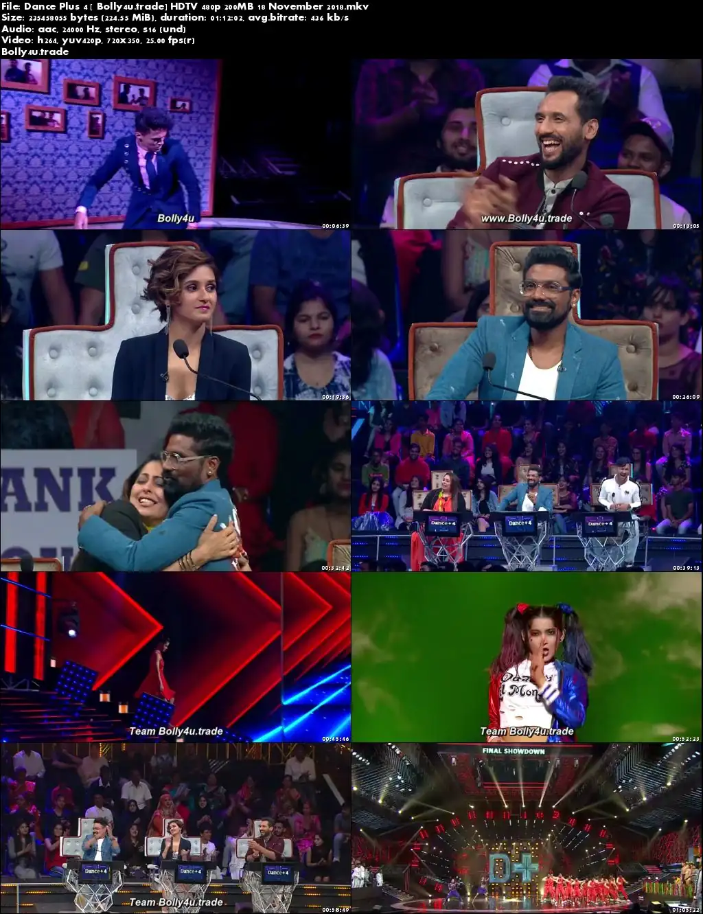 Dance Plus Season 4 HDTV 480p 200MB 18 November 2018 Download