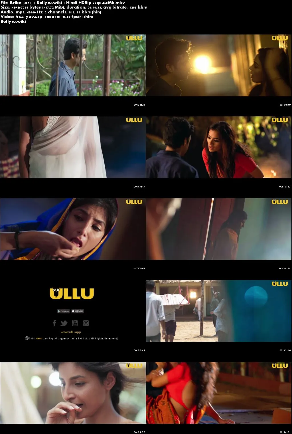 Bribe 2018 HDRip 450MB Complete Hindi Web Series 720p Download