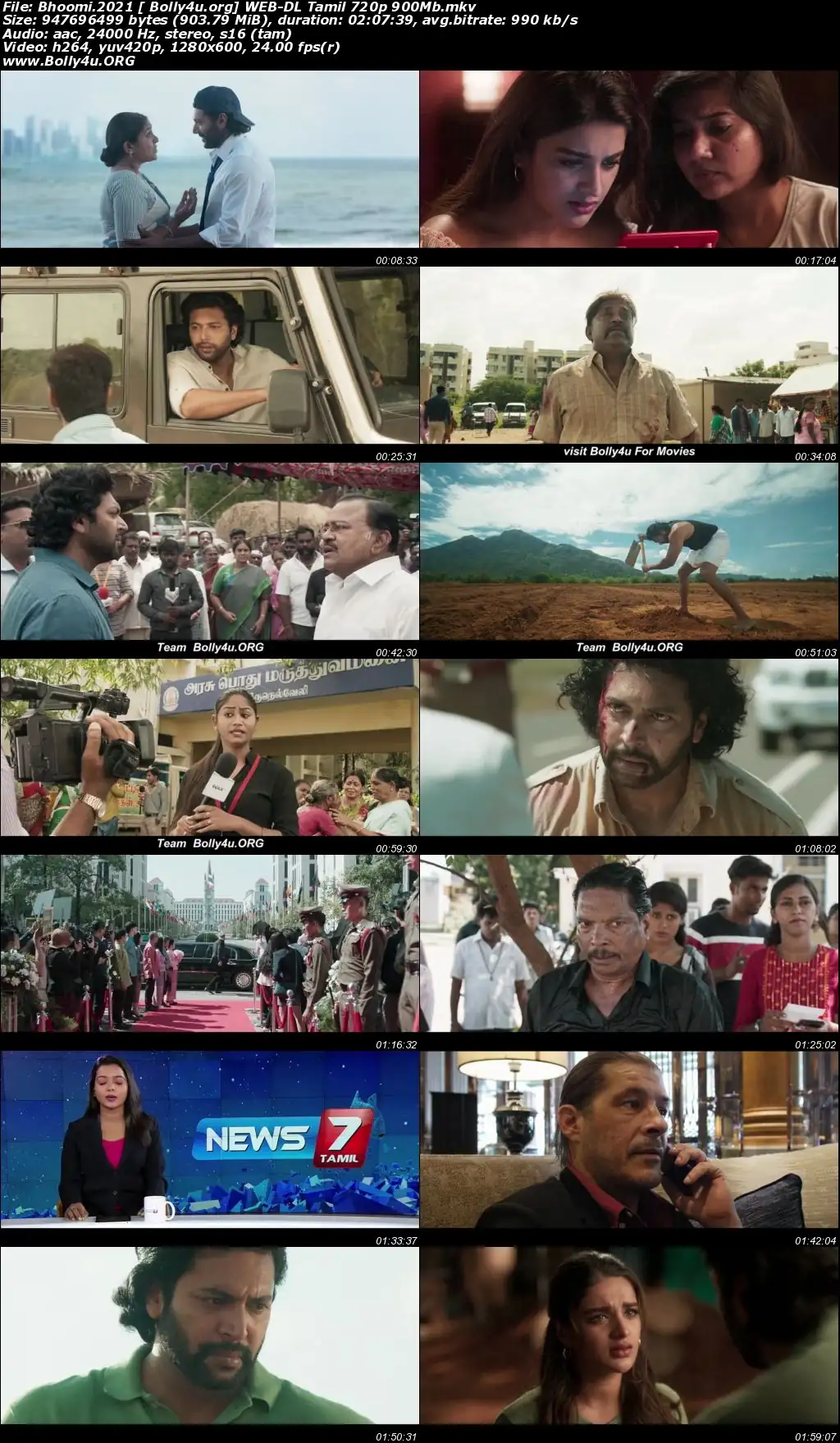 Bhoomi 2021 WEB-DL 350MB Tamil 480p Download