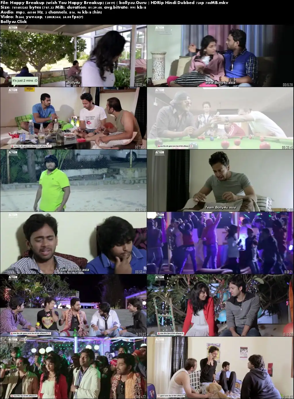 Happy Breakup 2019 HDRip 300Mb Hindi Dubbed 480p Download