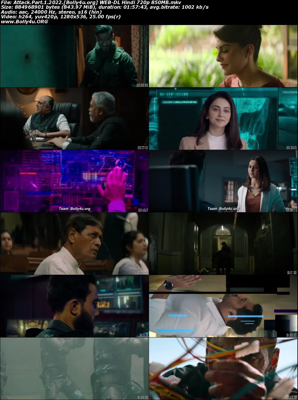 Attack Part 1 2022 WEB-DL Hindi Movie Download 1080p  720p  480p