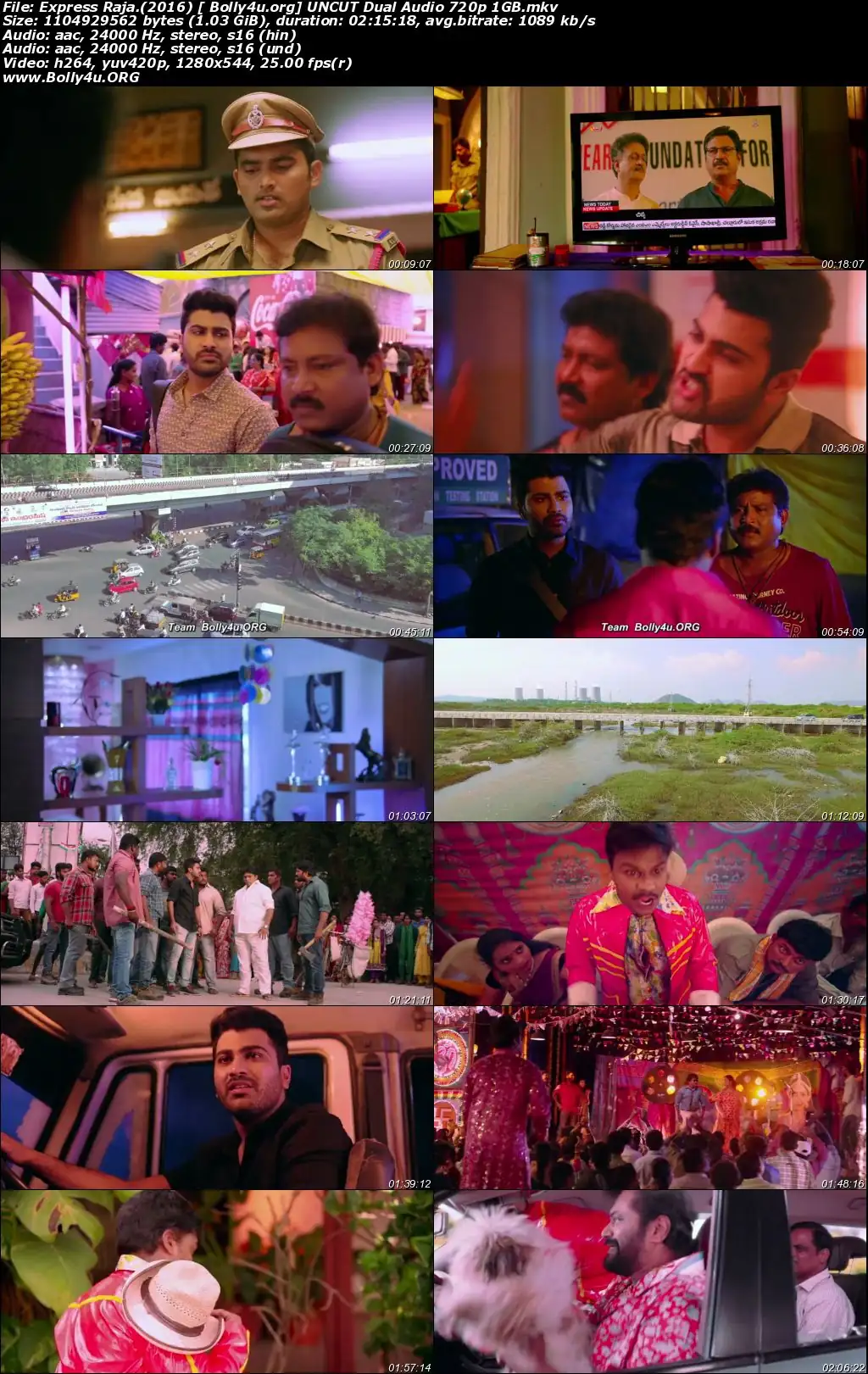 Express Raja 2016 HDRip 1GB UNCUT Hindi Dual Audio 720p Download