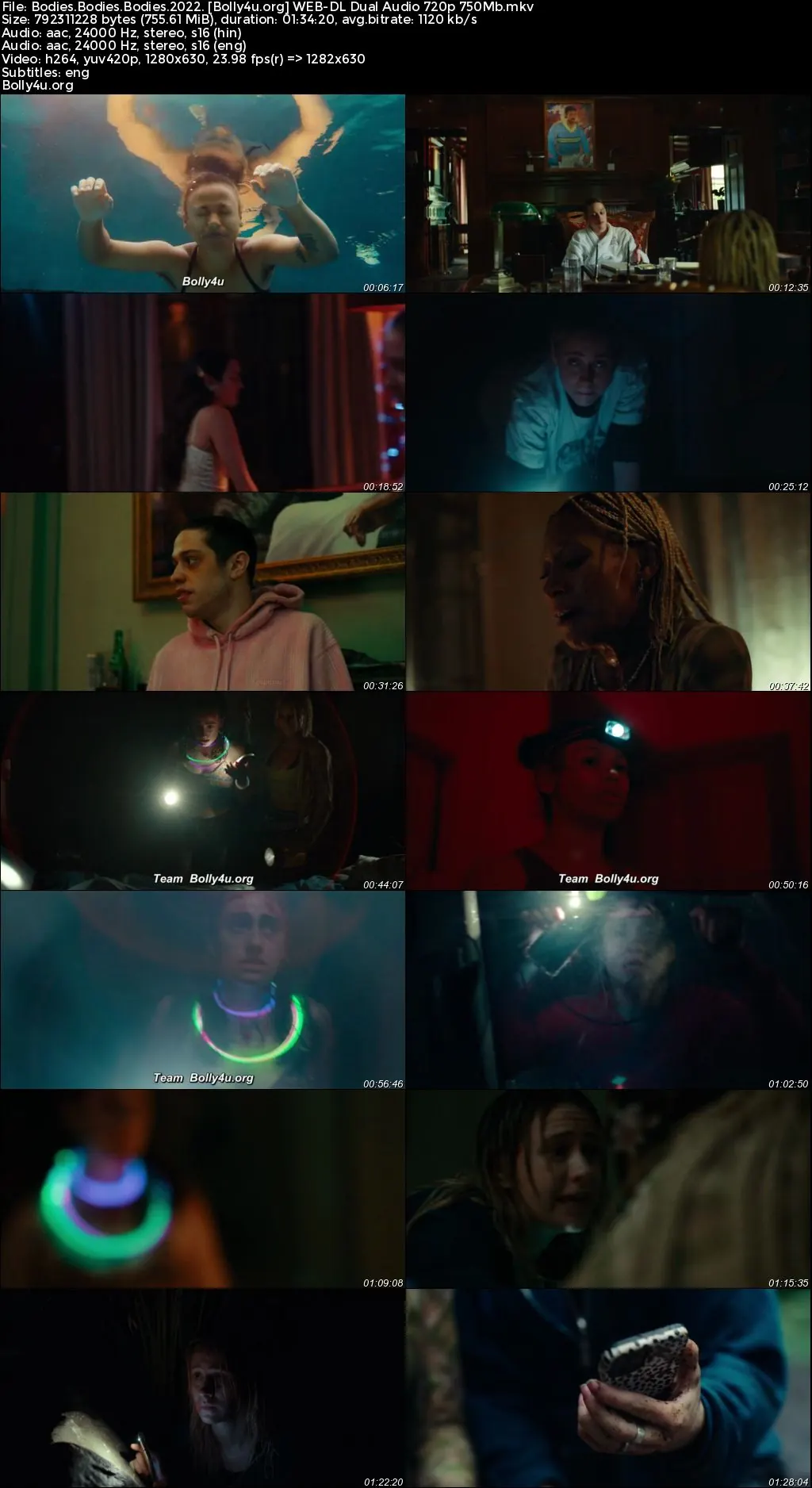 Bodies Bodies Bodies 2022 WEB-DL Hindi Dual Audio ORG Full Movie Download 1080p  720p  480p