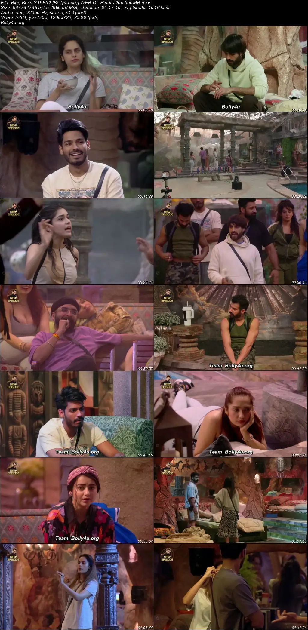 Bigg Boss 2024 WEB-DL Hindi S18E52 Download 720p  480p