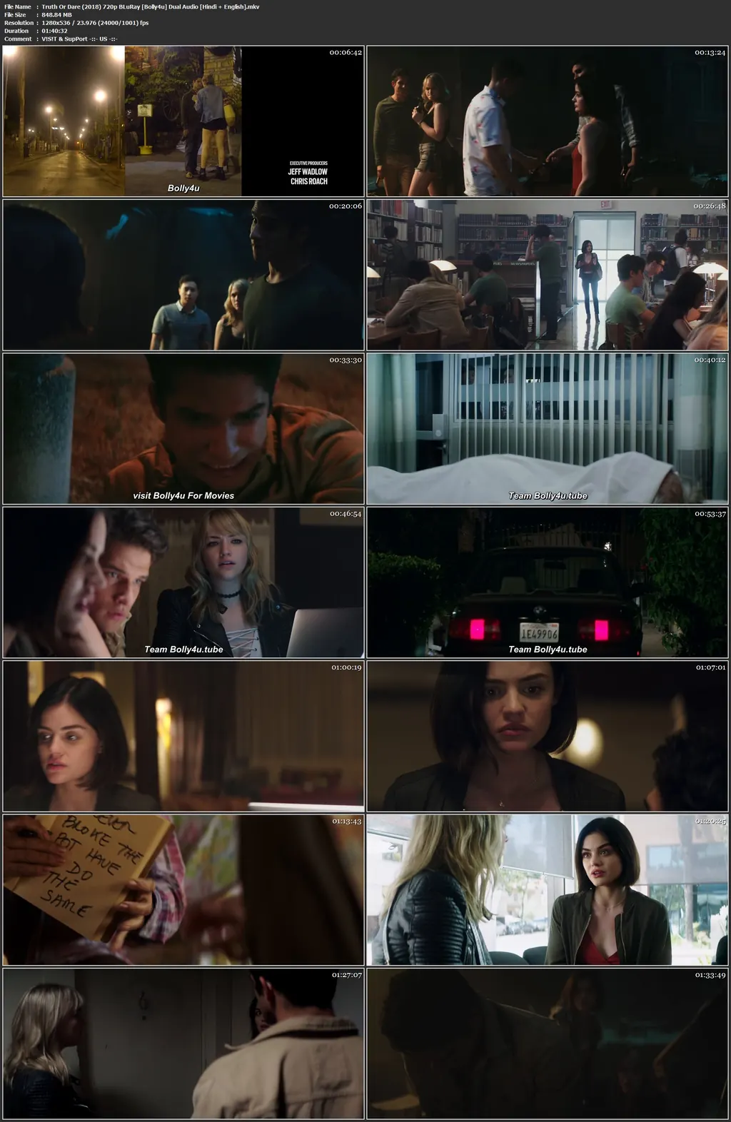 Truth or Dare 2018 BluRay 300MB Hindi Dual Audio 480p Esubs still 1  Bolly4u Official