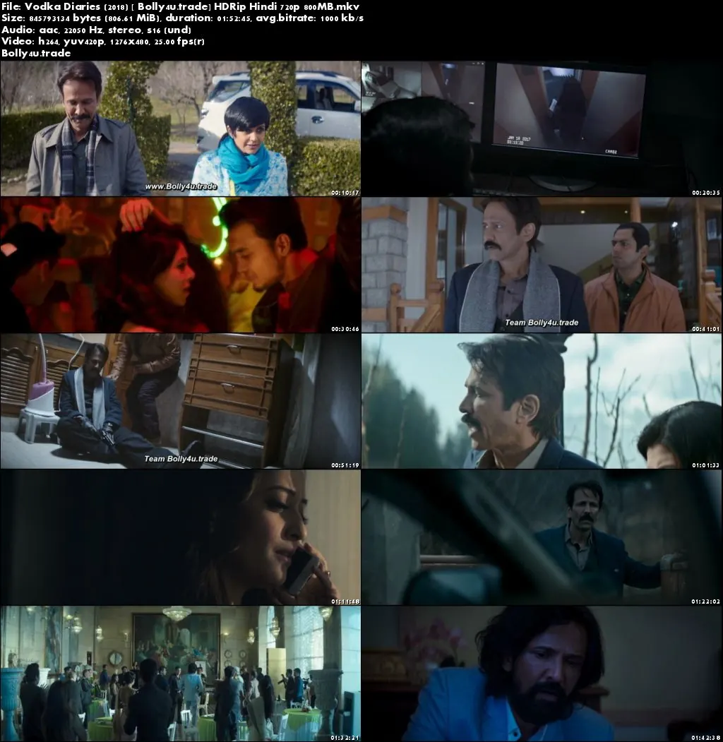 Vodka Diaries 2018 HDRip 800MB Full Hindi Movie Download 720p