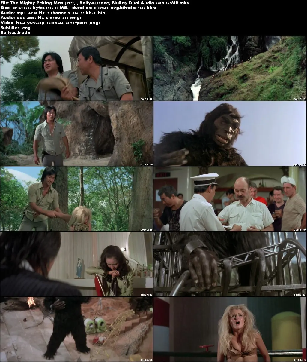 The Mighty Peking Man 1977 BluRay 300MB Hindi Dual Audio 480p Download