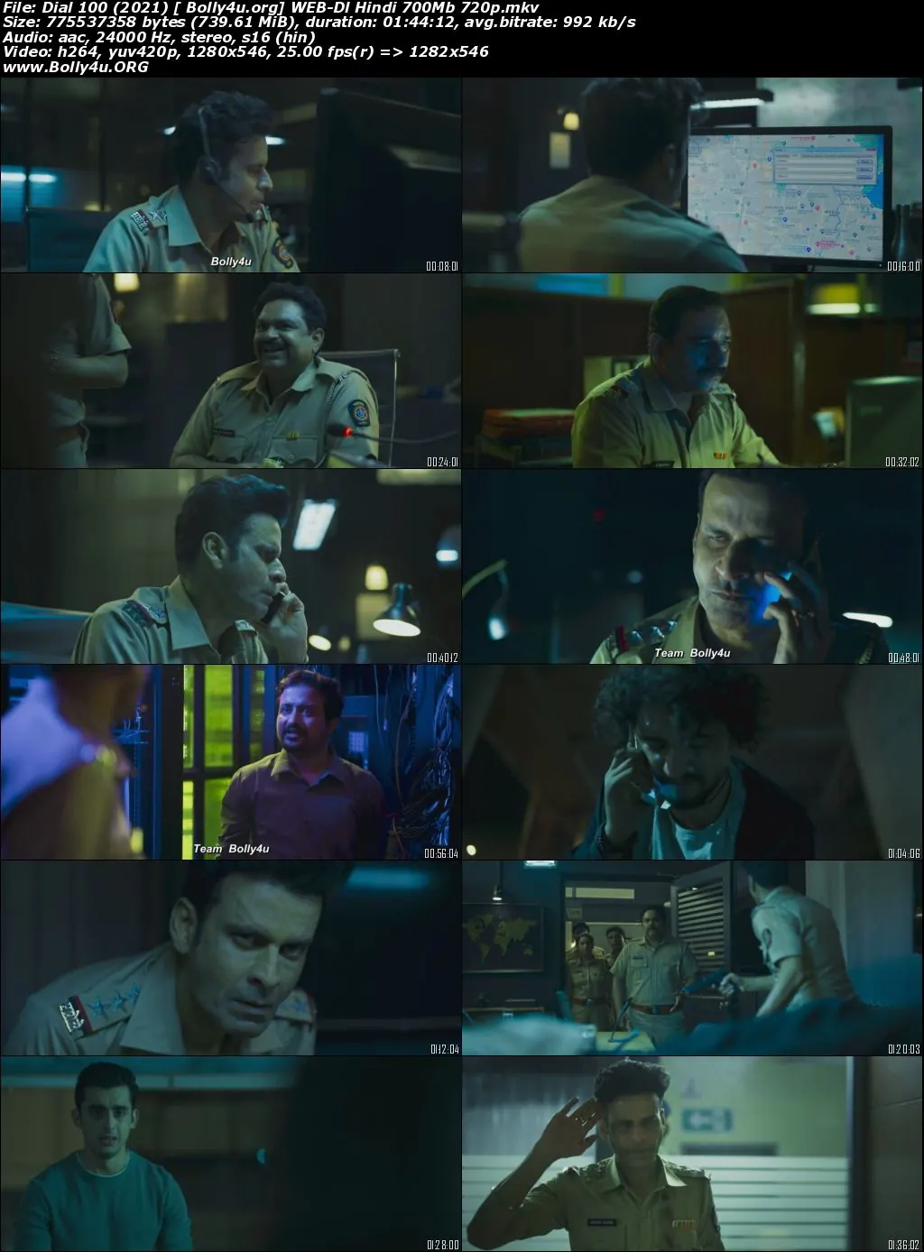 Dial 100 2021 WEB-DL 350Mb Hindi Movie Download 480p