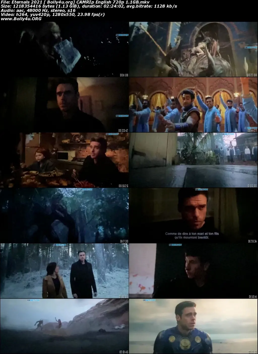 Eternals 2021 CAMRip 1.1GB English 720p Download