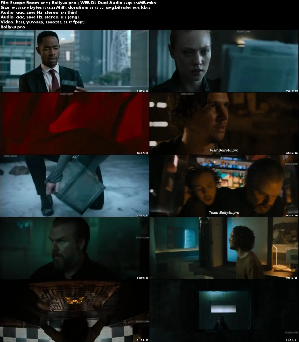 Escape Room 2019 WEB-DL 300Mb Hindi Dual Audio 480p Download