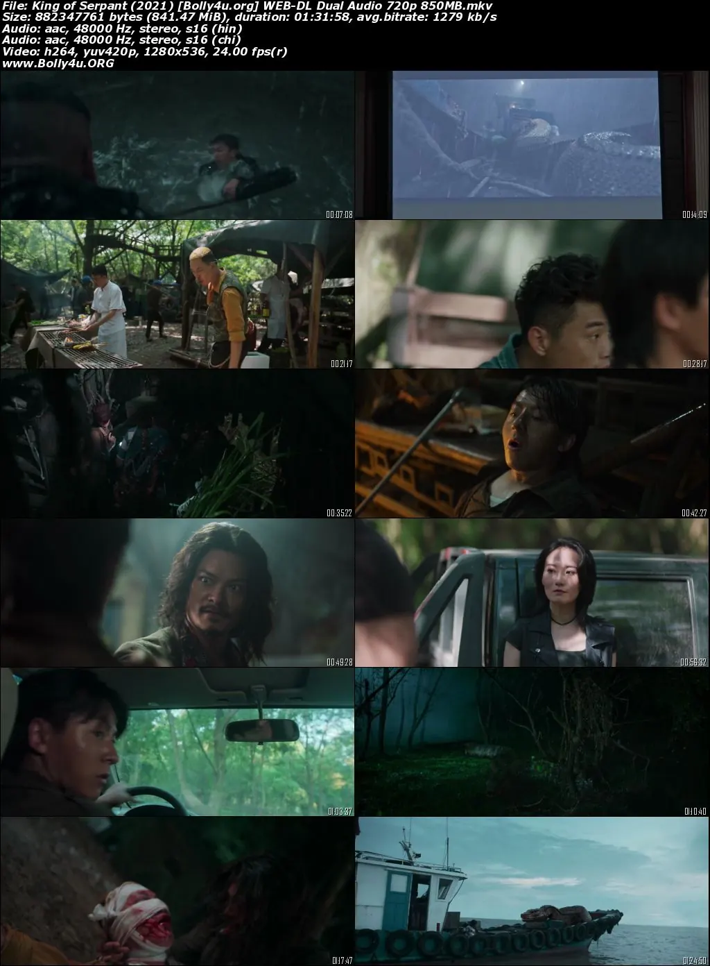 King of Serpent 2021 WEB-DL Hindi Dual Audio Full Movie Download 720p  480p