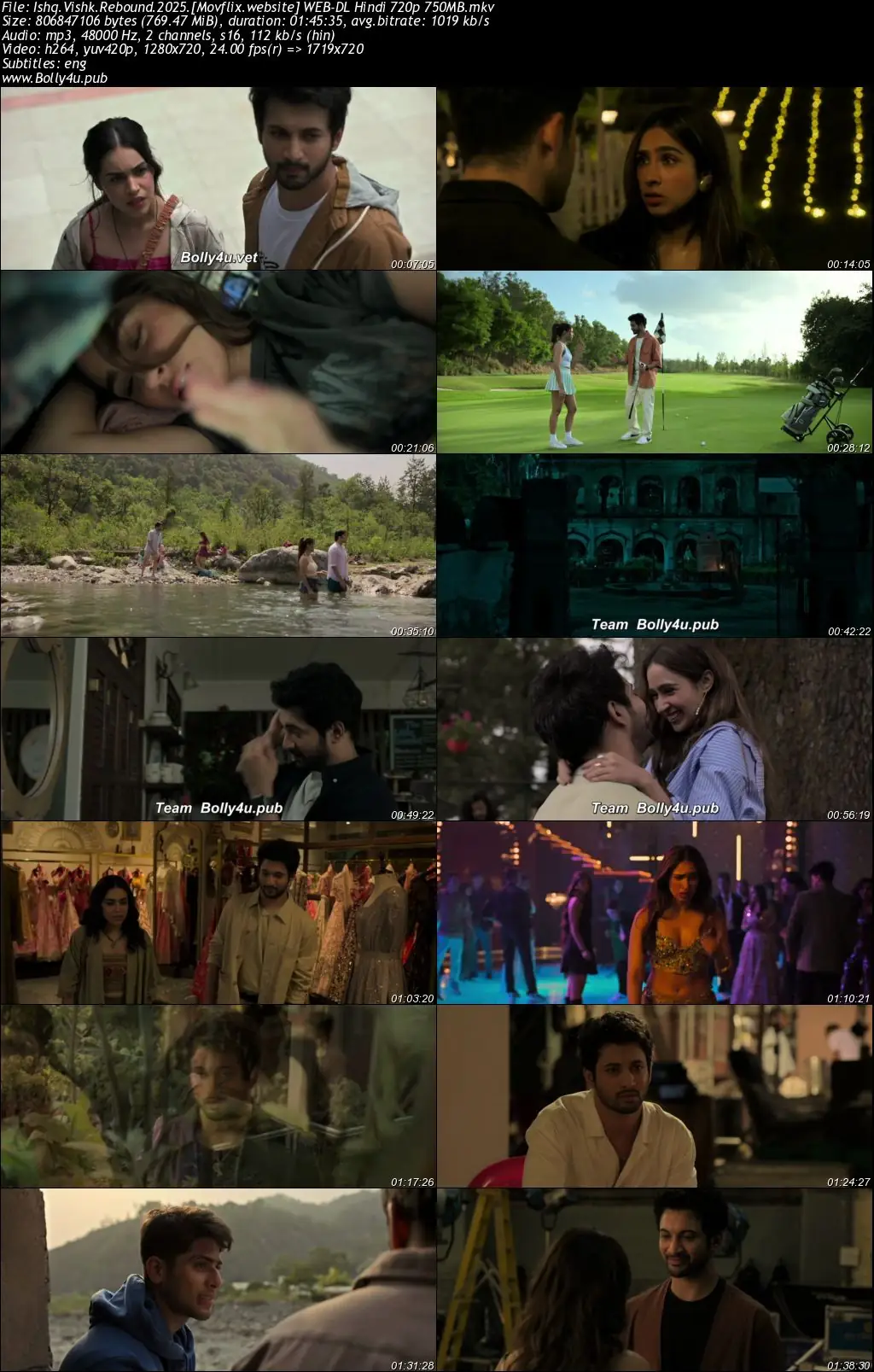 Ishq Vishk Rebound 2025 WEB-DL Hindi Full Movie Download 1080p  720p  480p