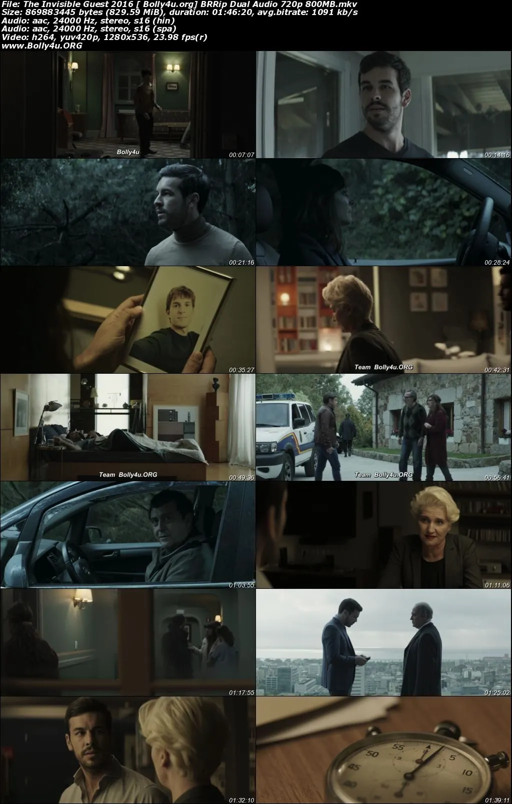 The Invisible Guest 2016 BRRip 800Mb Hindi Dual Audio 720p Download