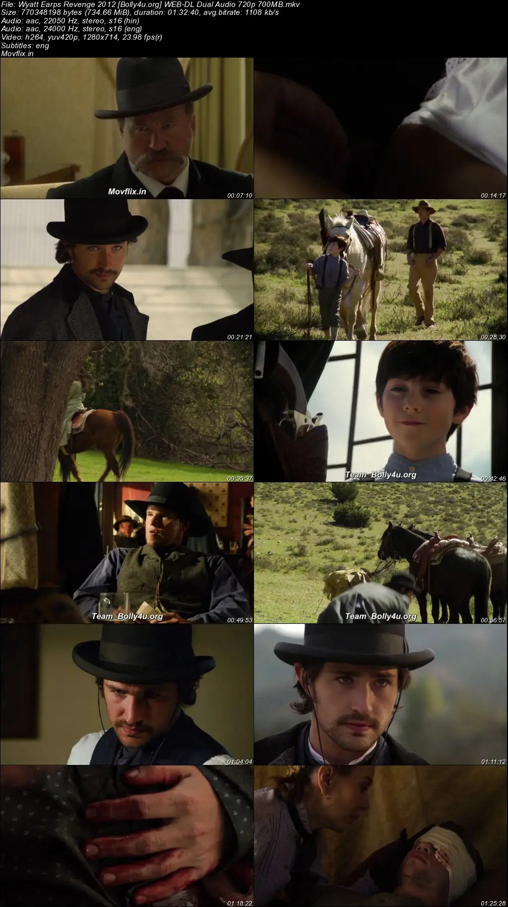 Wyatt Earps Revenge 2012 WEB-DL Hindi Dual Audio Full Movie Download 1080p  720p  480p