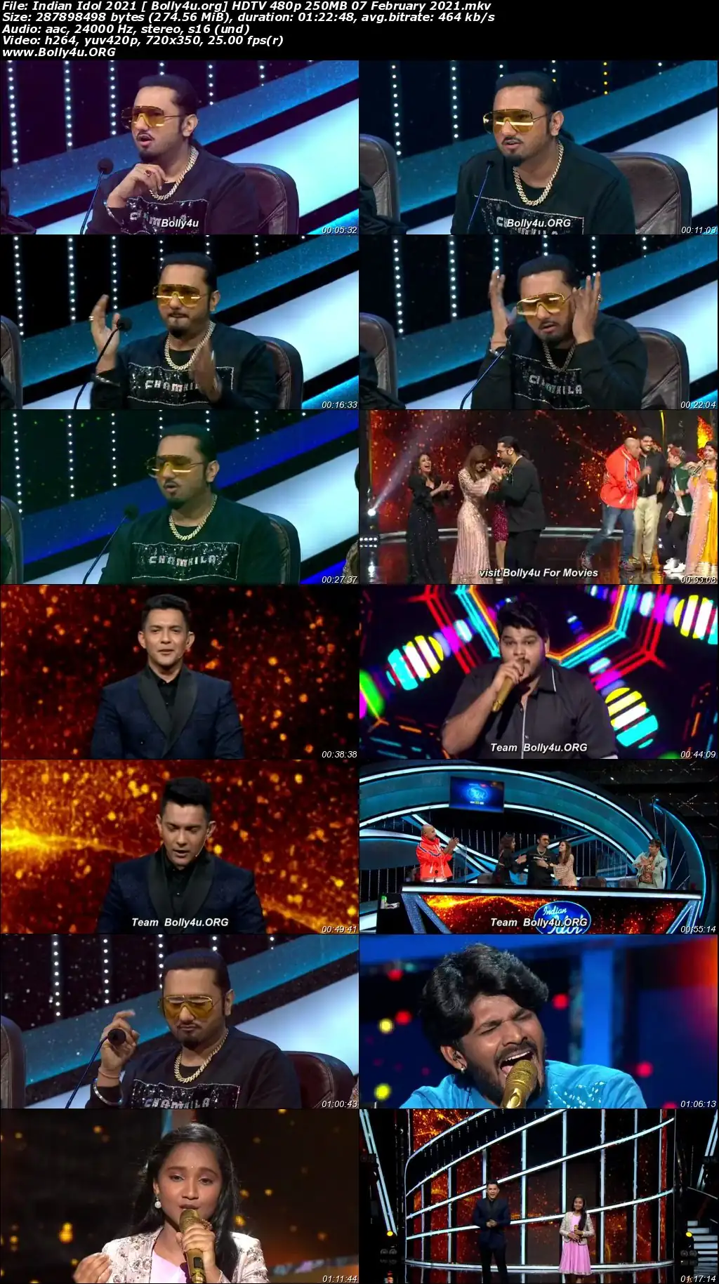 Indian Idol 2021 HDTV 480p 250MB 07 February 2021 Download Indian Idol 2021 HDTV 480p 250MB 07 February 2021 Download