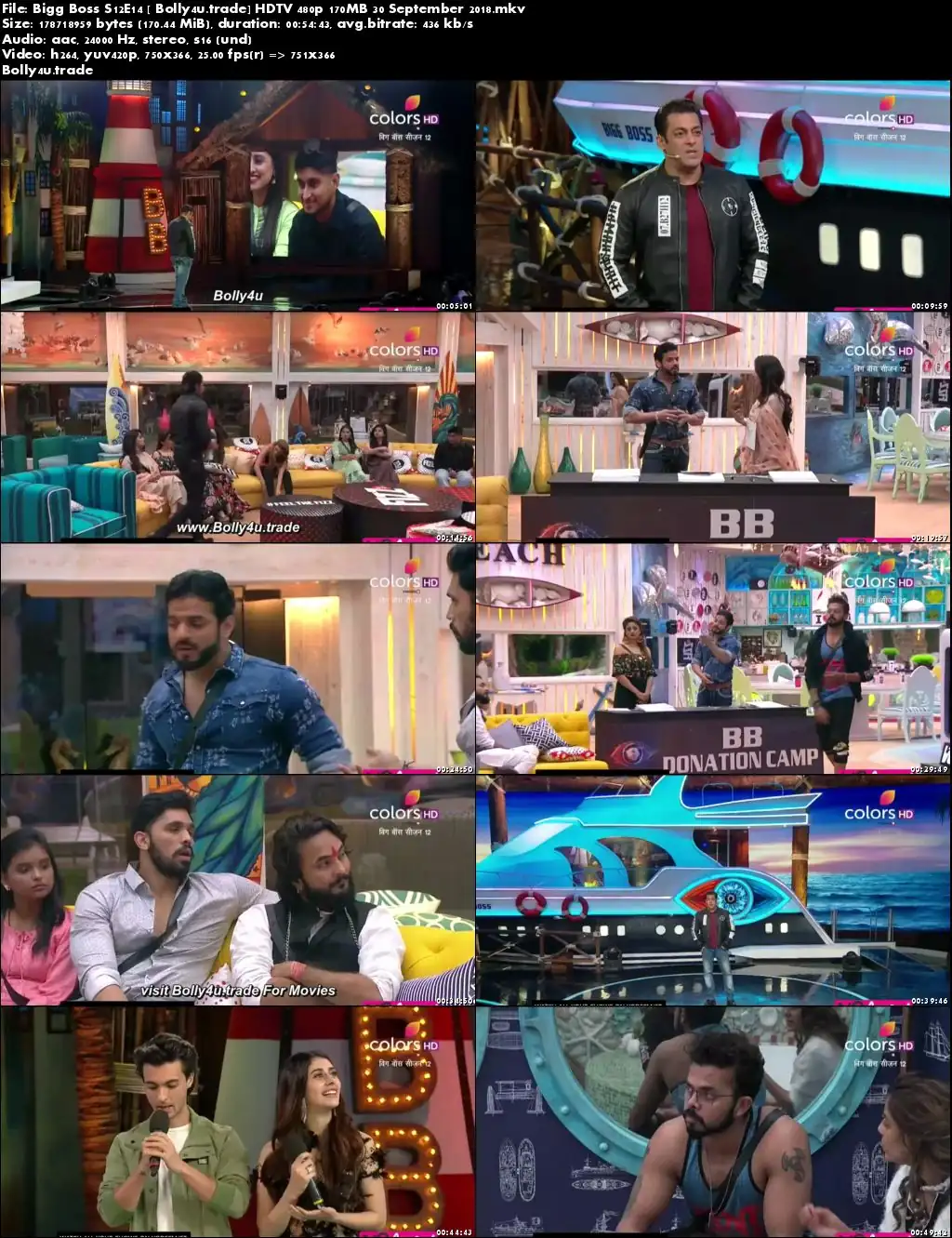 Bigg Boss S12E14 HDTV 480p 170MB 30 September 2018 Download Bigg Boss S12E14 HDTV 480p 170MB 30 September 2018 Download