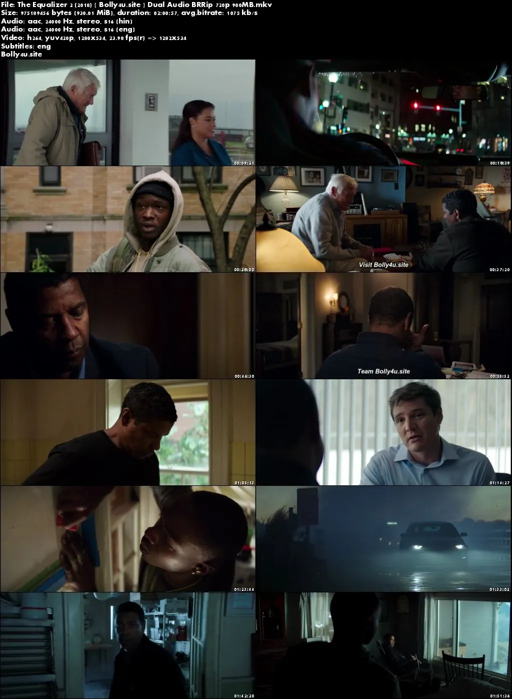 The Equalizer 2 2018 BRRip 300MB Hindi Dual Audio ORG 480p ESub Download The Equalizer 2 2018 BRRip 300MB Hindi Dual Audio ORG 480p ESub Download