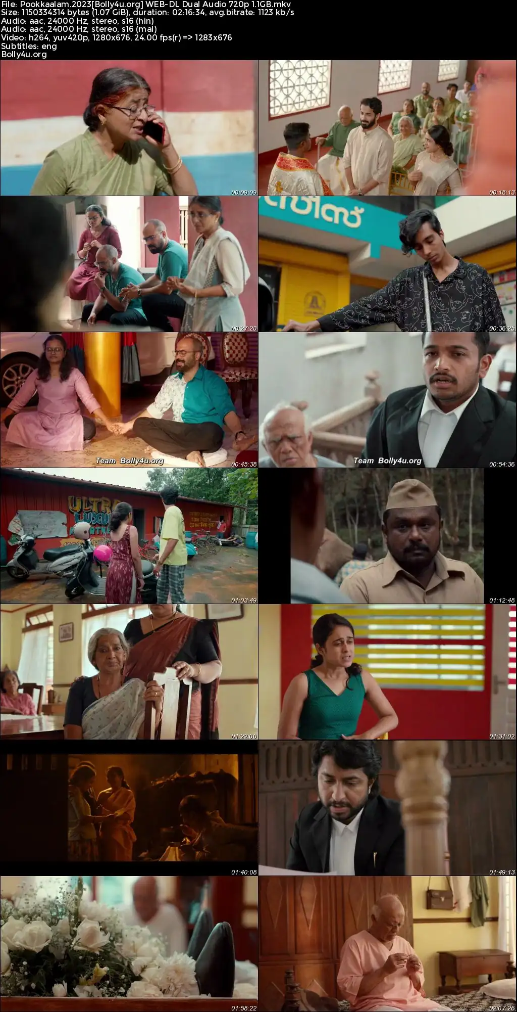 Pookkaalam 2023 WEB-DL UNCUT Hindi Dual Audio ORG Full Movie Download 1080p  720p  480p