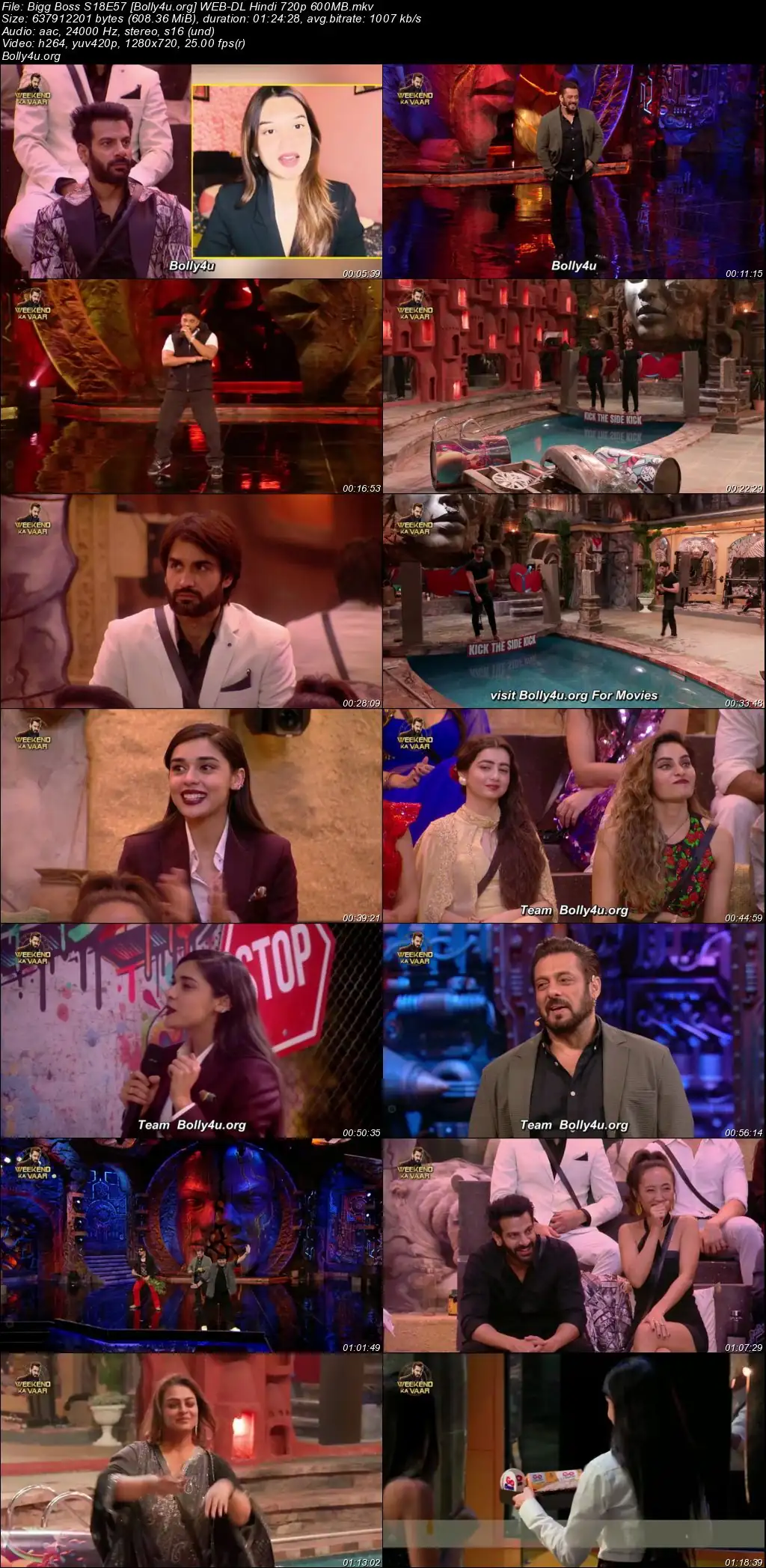 Bigg Boss 2024 WEB-DL Hindi S18E57 Download 720p  480p