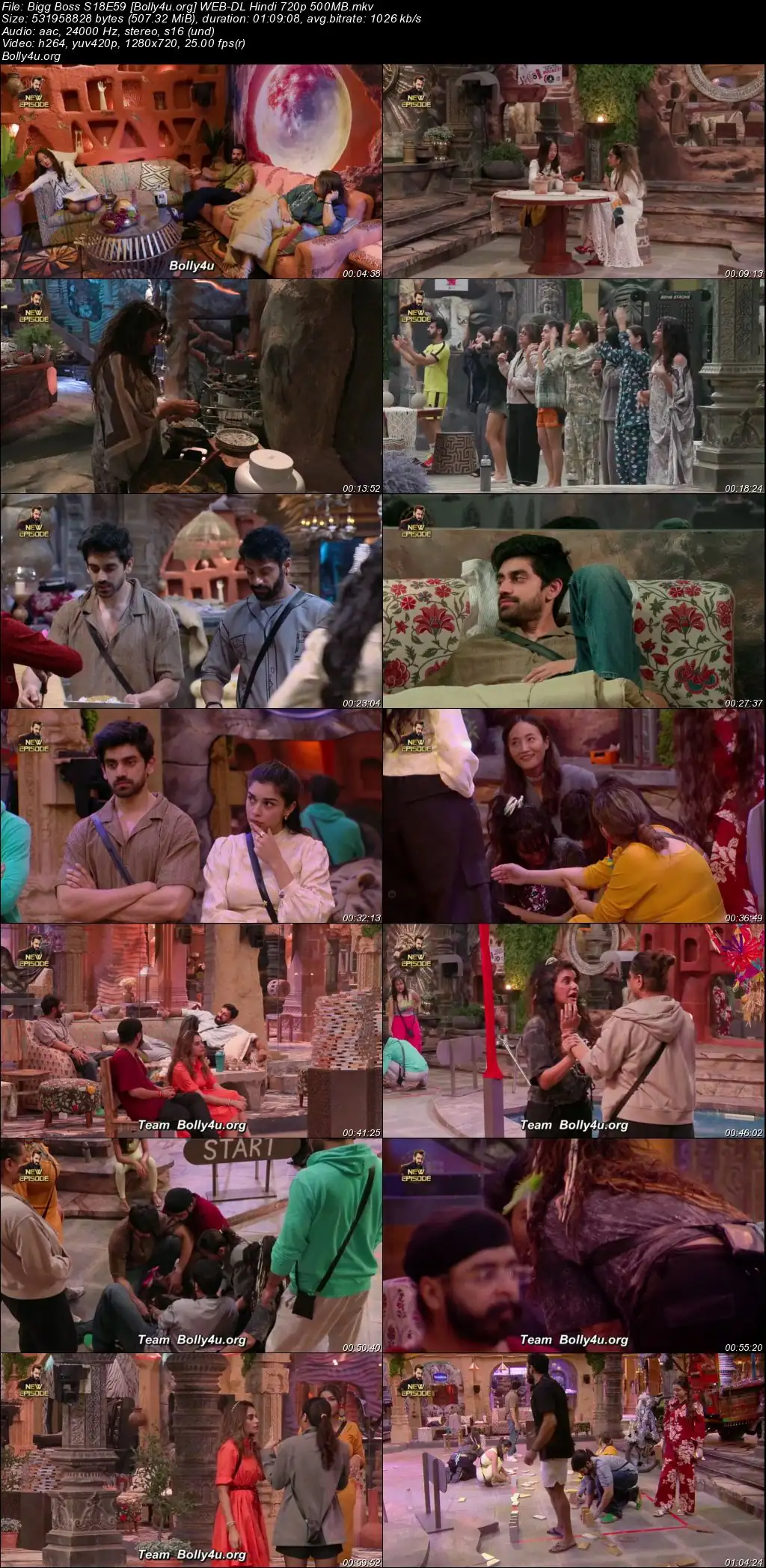 Bigg Boss 2024 WEB-DL Hindi S18E59 Download 720p  480p