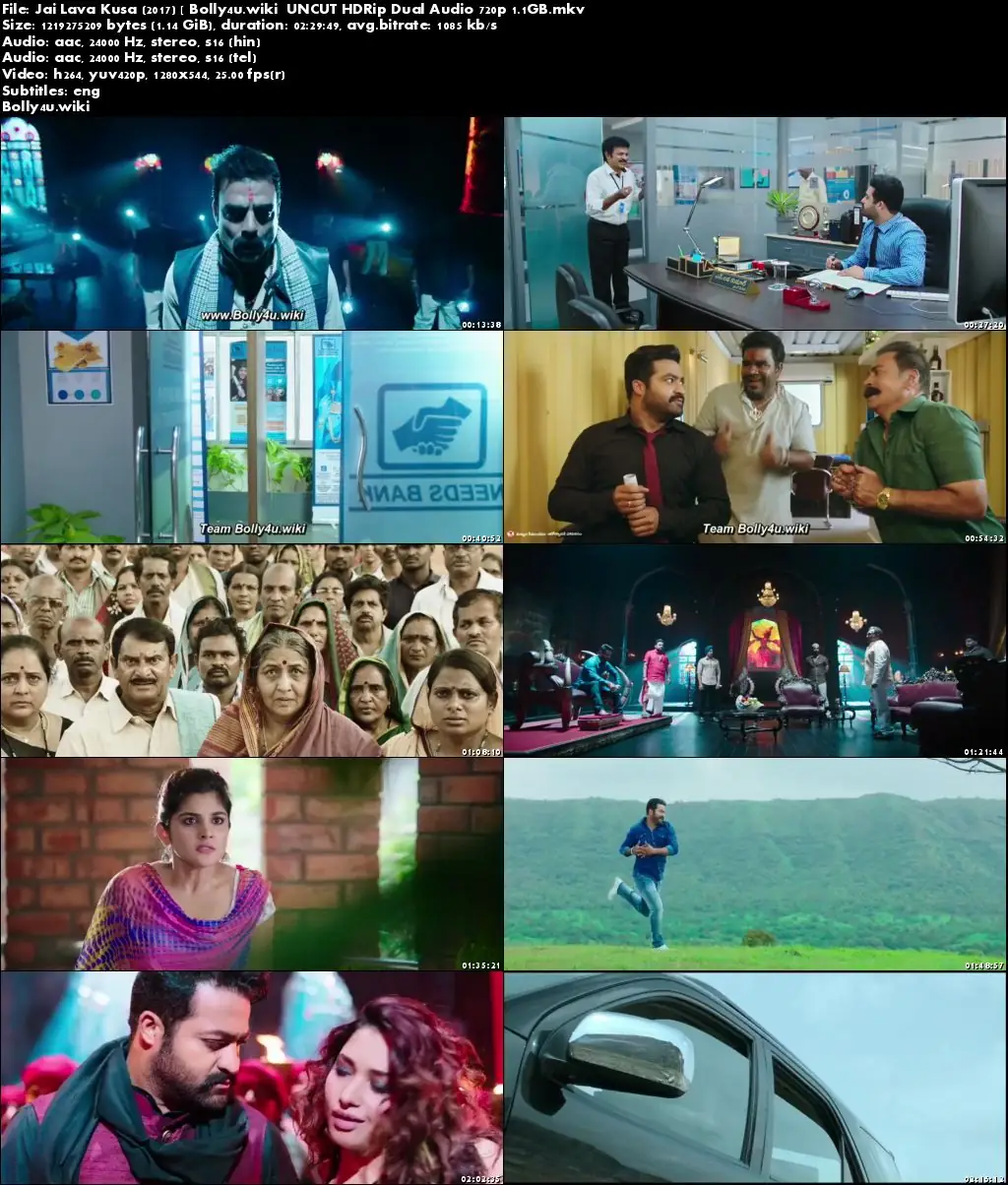 Jai Lava Kusa 2017 HDRip UNCUT Hindi Dual Audio ORG 720p Download
