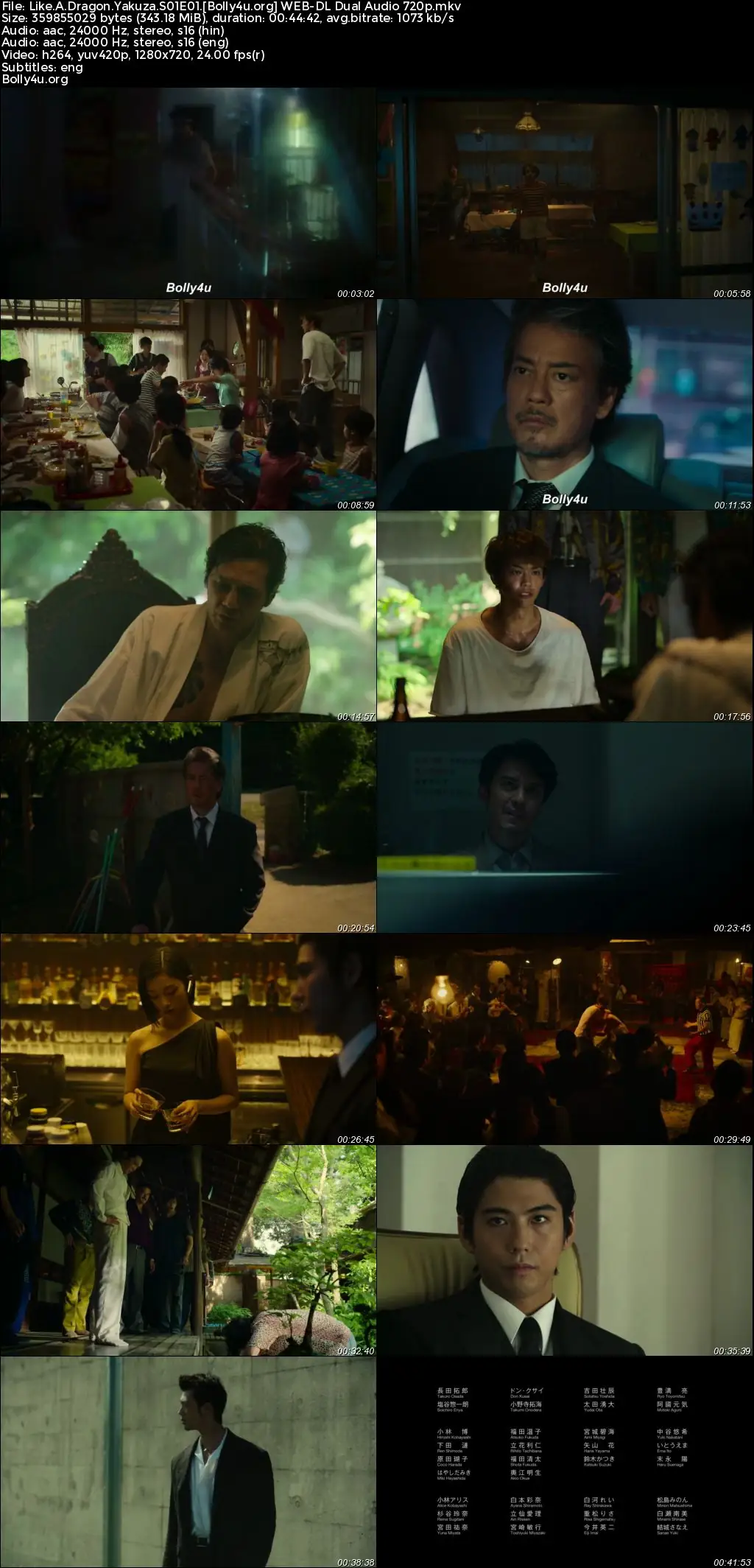 Like A Dragon Yakuza 2024 WEB-DL Hindi Dual Audio ORG S01 Complete Download 720p  480p