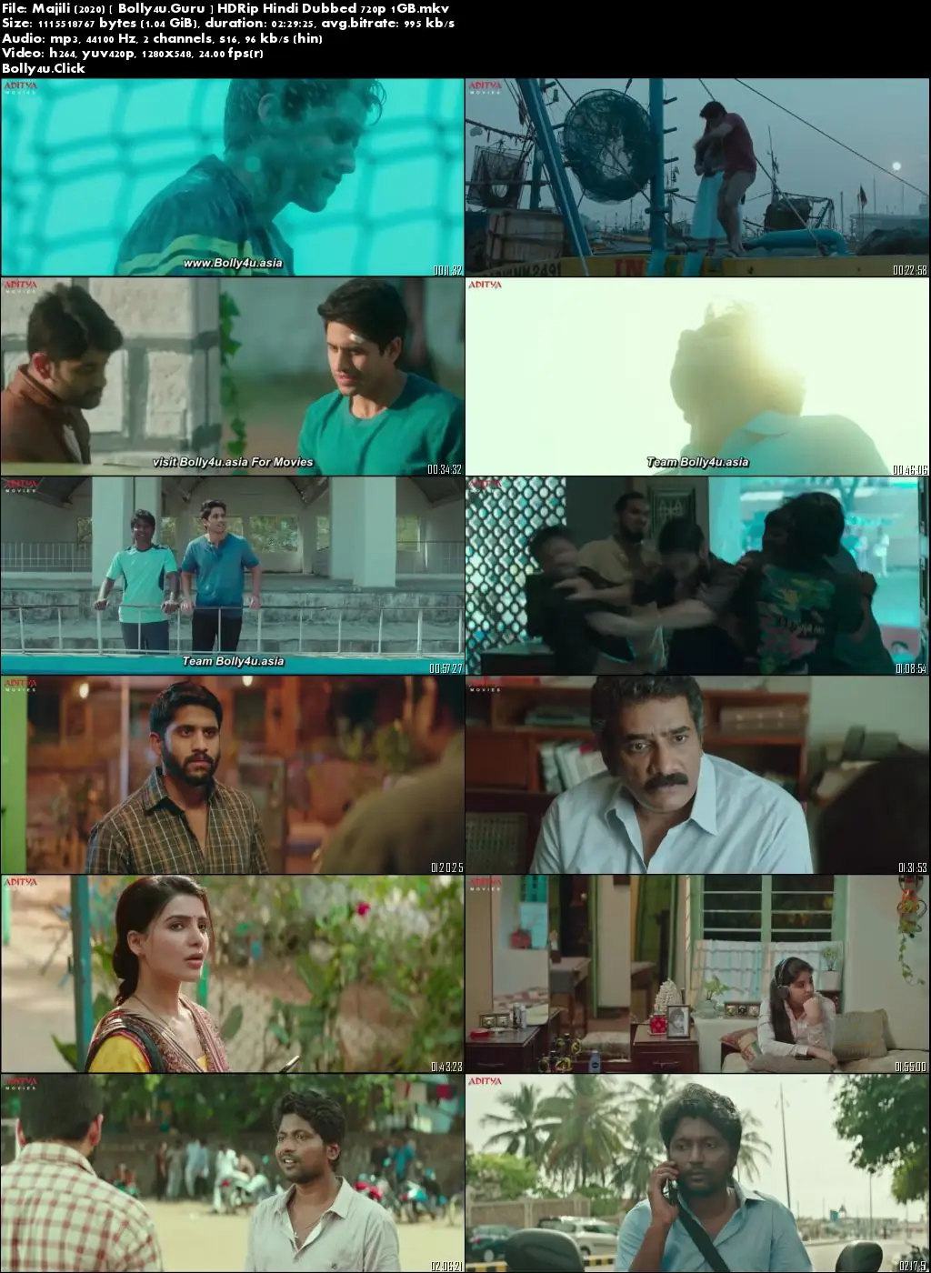 Majili 2020 HDRip 400MB Hindi Dubbed 480p Download