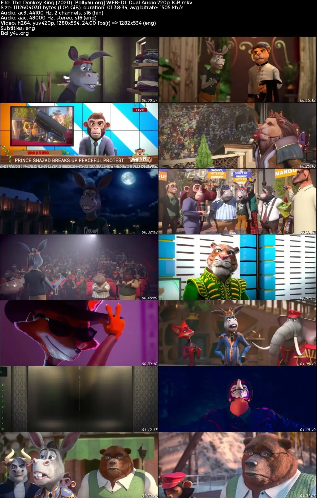 The Donkey King 2020 WEB-DL Hindi Dual Audio Full Movie Download 720p  480p